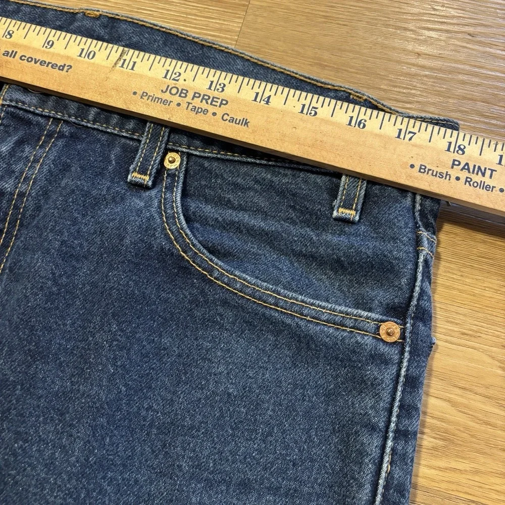 VTG Levi's 517 Boot Cut Jeans Men's 36x32 USA Made Dark Indigo Denim Cowboy Y2K